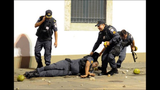 Brazil 2013 officer down 2